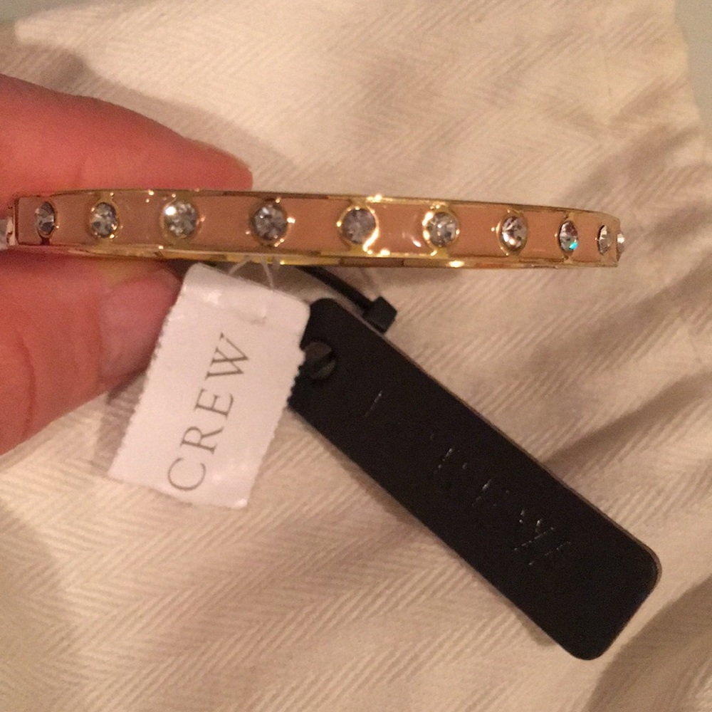 NWT JCREW Pink enamel bracelet with latch